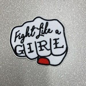 Fight Like a Girl iron on patch